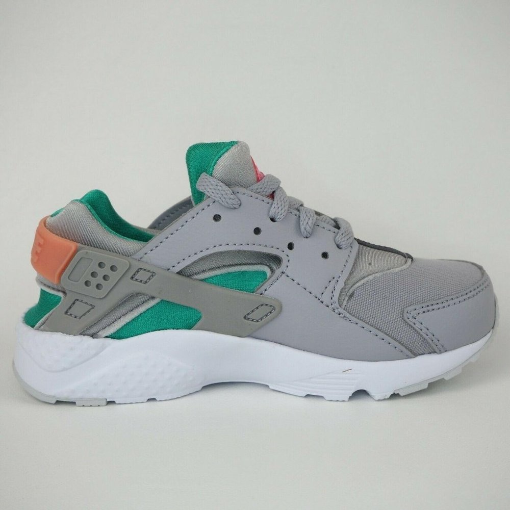 Nike Little Kids Air Huarache Running Grey White - Picture 4 of 12